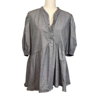 Harshman Aiya Blouse, houndstooth, feminine, cottagecore, romantic, artisan